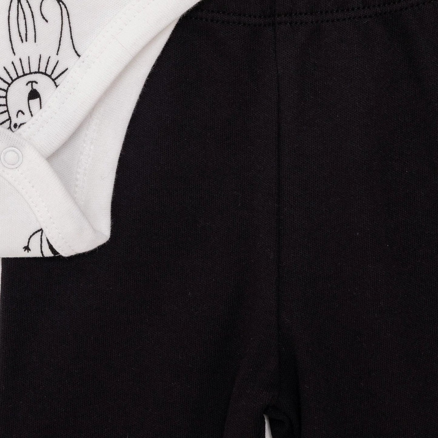 HelloBaby Newborn Body Footed Bottom - Ecru