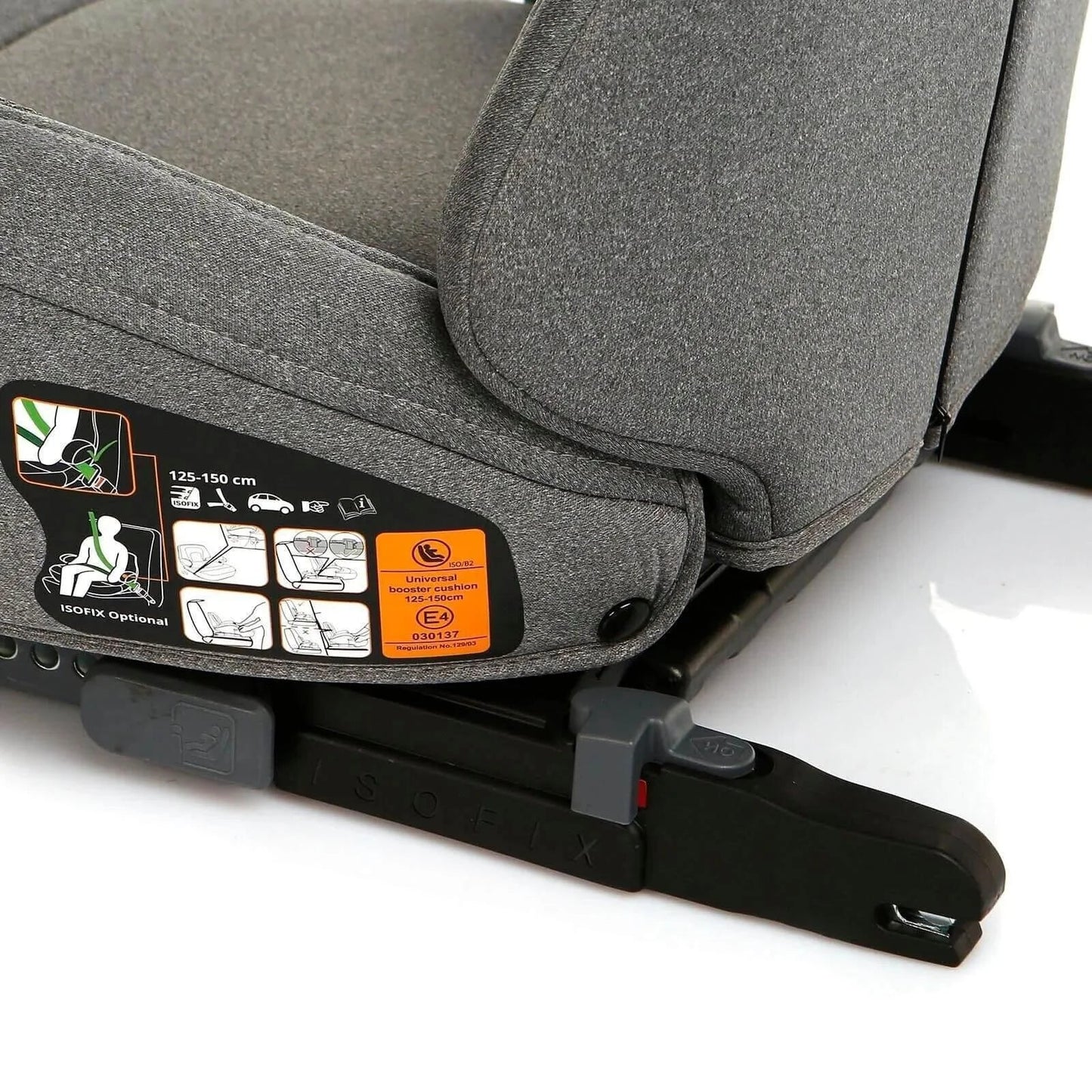 baby plus i-Size X8 (125-150 cm) 15-36 Kg Booster - Grey