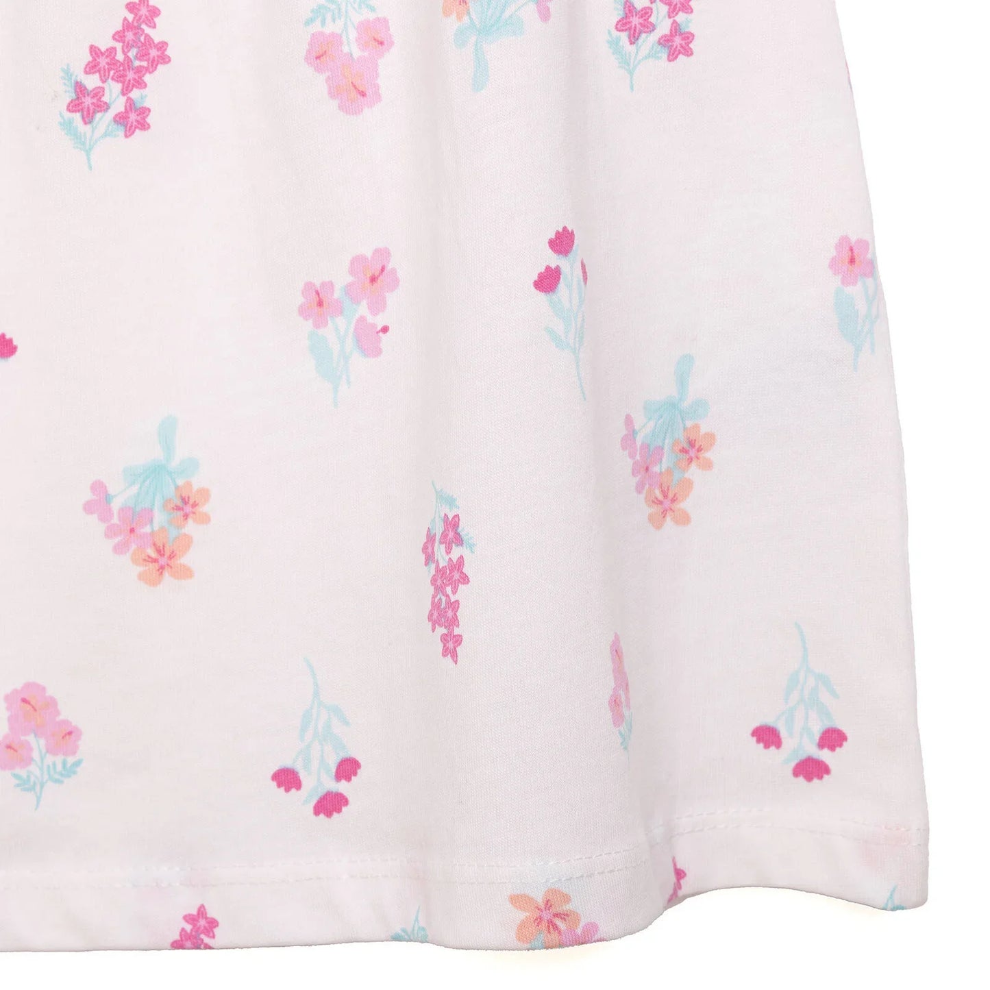 HelloBaby Basic Girl Flower Patterned Dress - Ecru