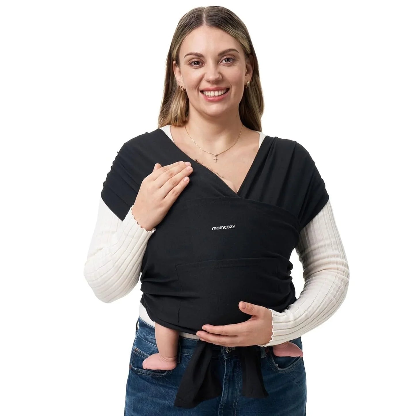 Momcozy Baby Wrap Carrier - Black
