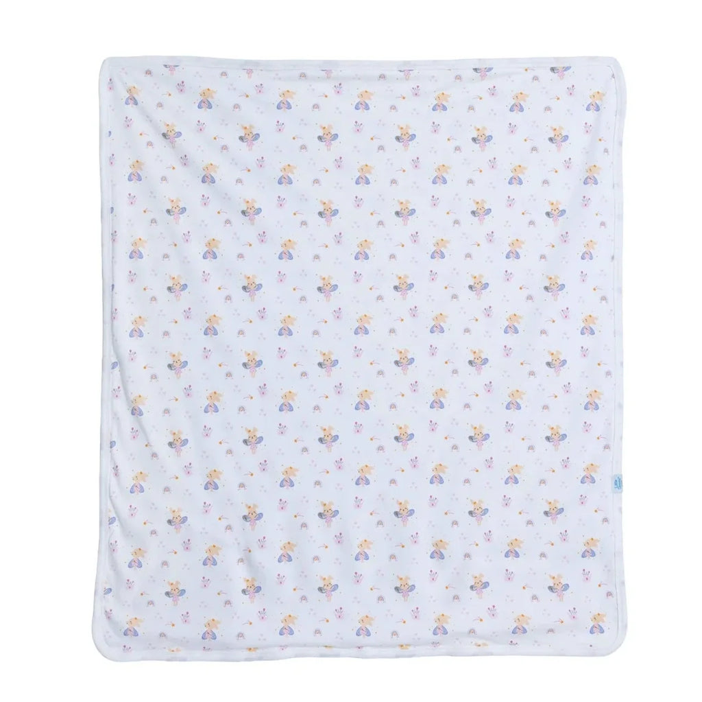 Little Dreams Bunny Print Jersey Baby Blanket (80 x 90 cm)