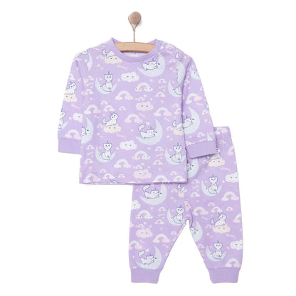 HelloBaby Girl Long Sleeve Pyjamas Set - Purple