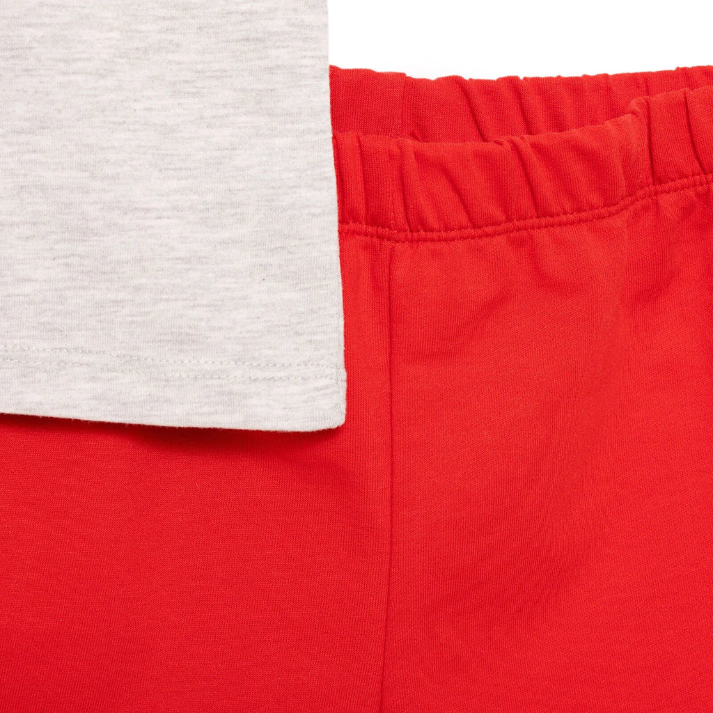 HelloBaby Motto Boy T-shirt & Short - Grey Melange