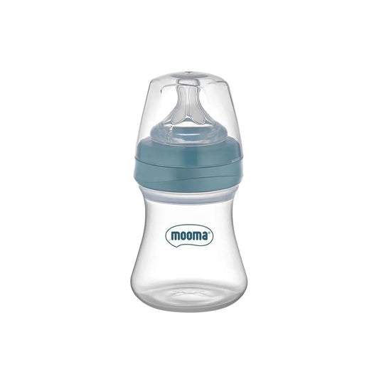 Mooma Kindy Bottle Slow Flow 0-6 months 150ml - Ball Bue