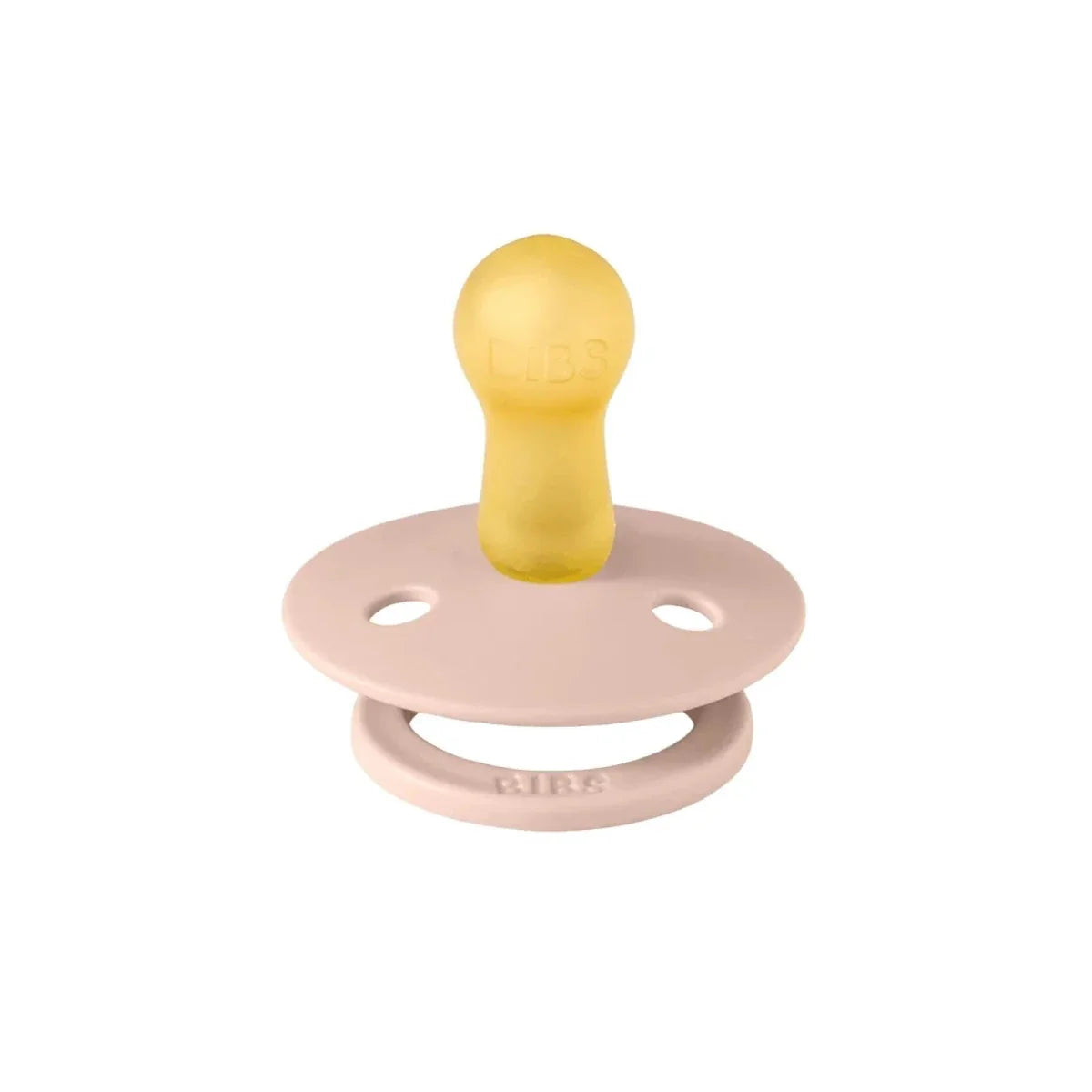 BIBS Colour Latex Soothers 0-6 months Pack of 2 - Vanilla & Blush