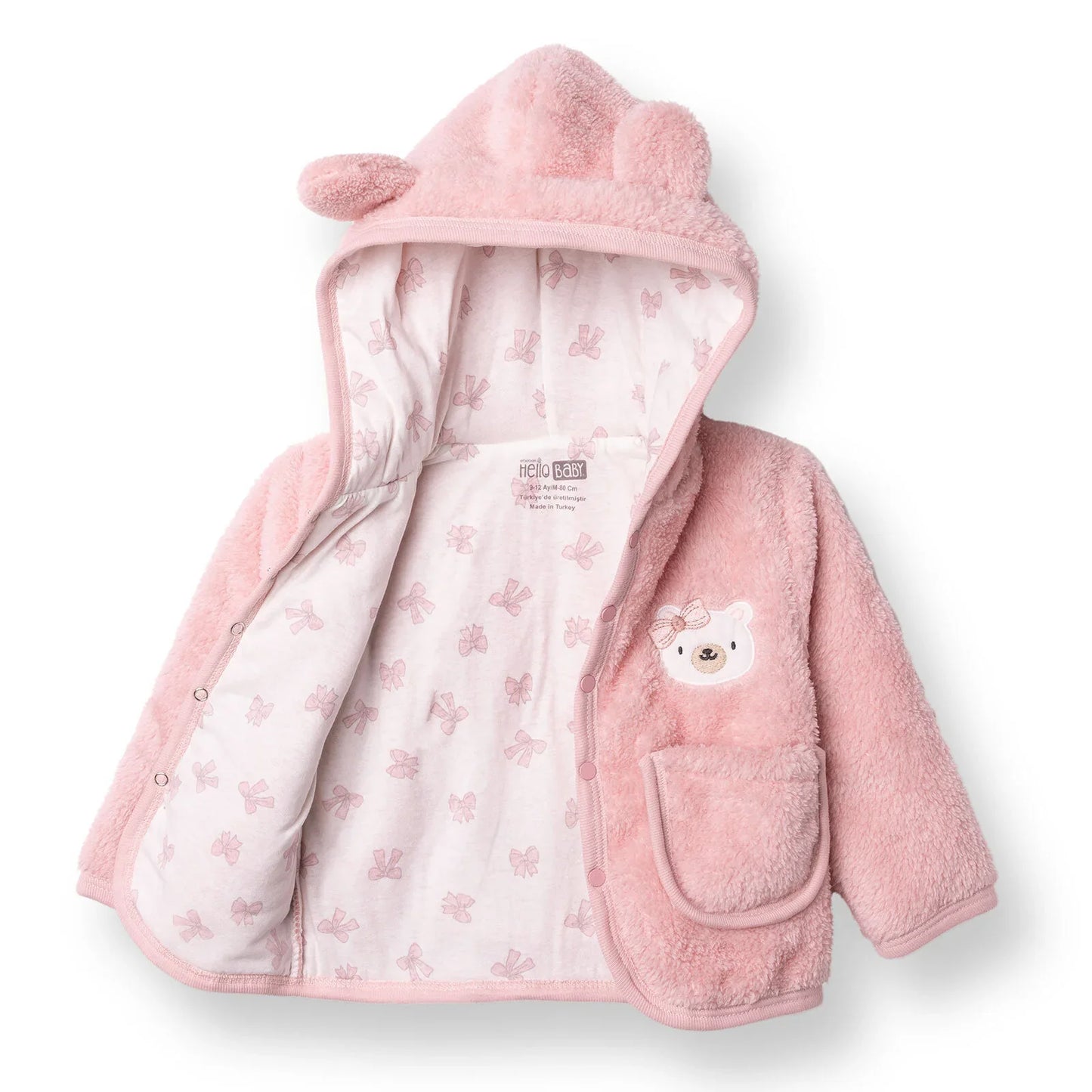 HelloBaby Newborn Cardigan - Pink