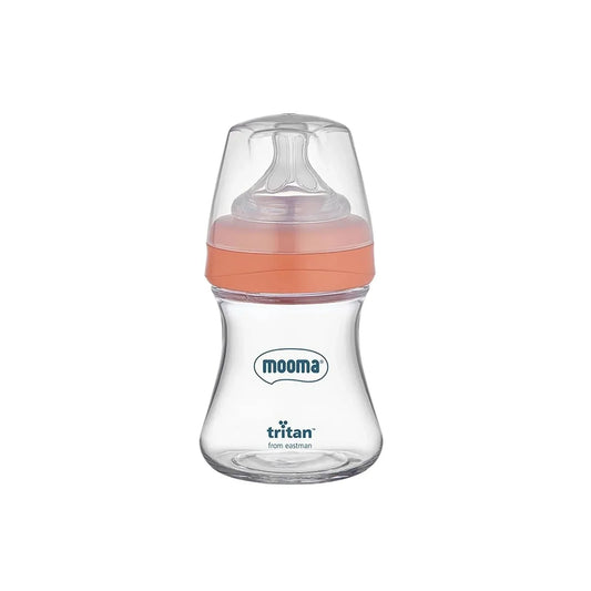 Mooma Neutra Tritan Bottle Slow Flow 0-6 months 150ml - Coral Pink