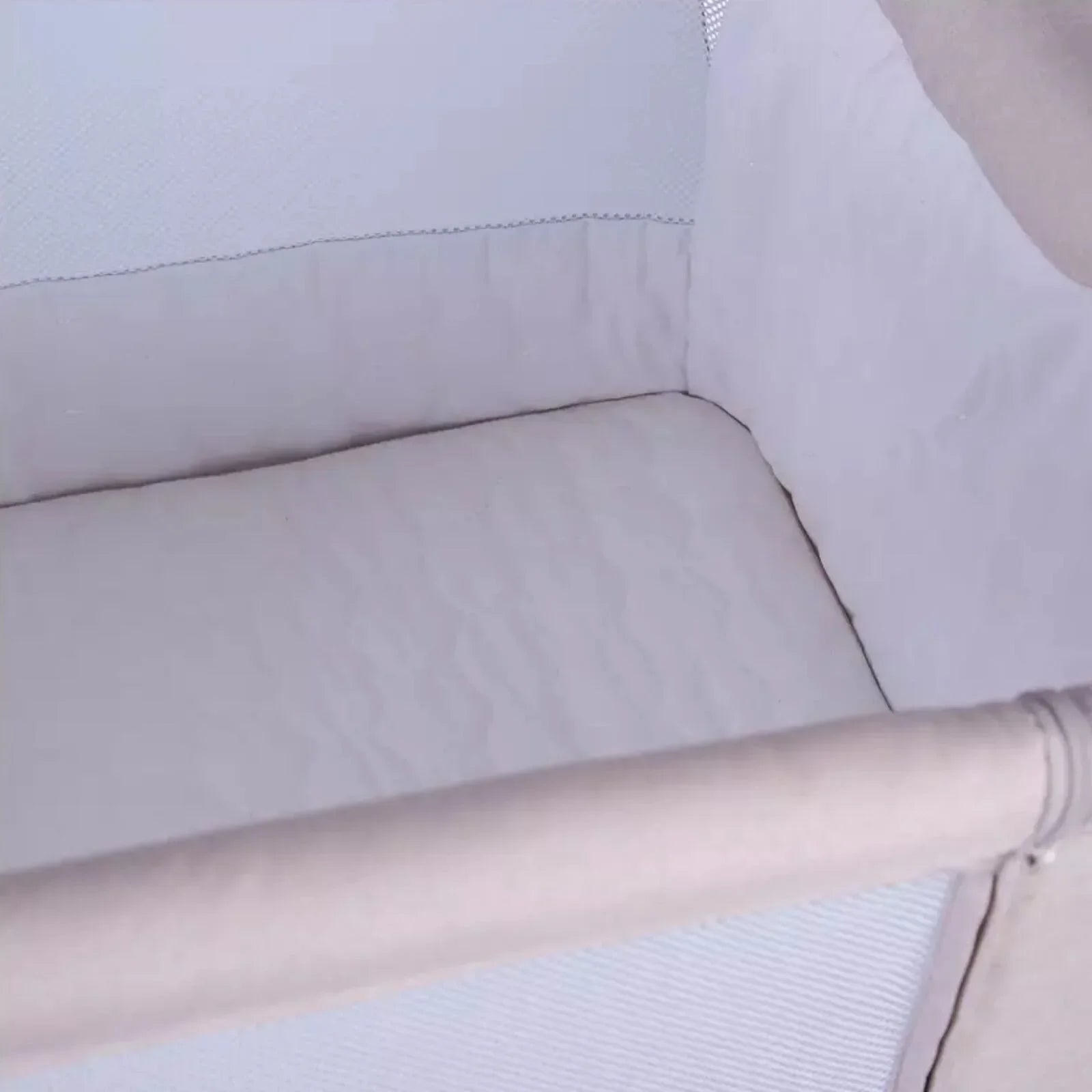 Red Kite Rockabye Bedside Crib - Oatmeal Colour