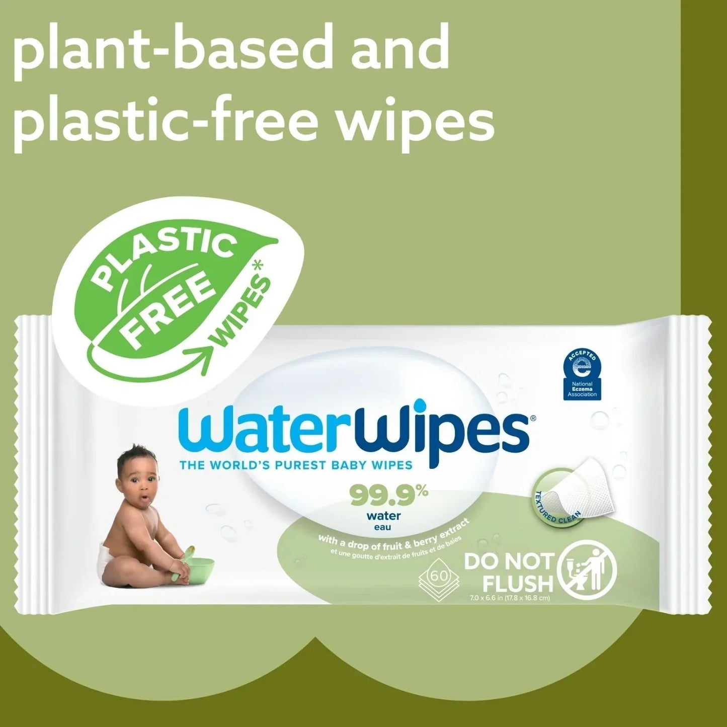 WaterWipes Textured Baby Wipes 60 pcs