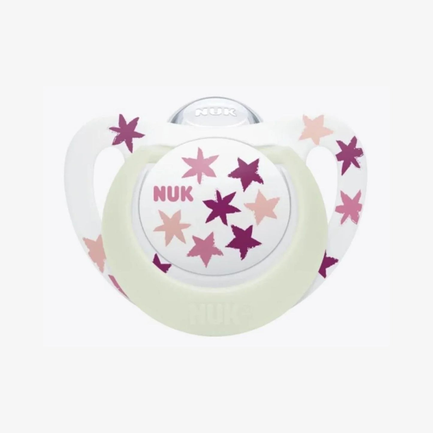 NUK Star Day & Night Soother 6-18 months Pack of 2 - Pink