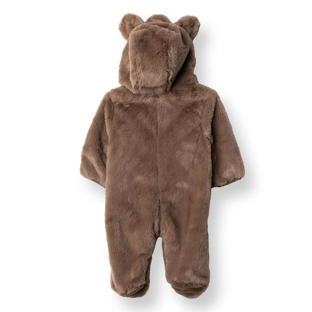 Midimod Hooded Soft Fleece Baby Pramsuit with Feet (3 Months to 12 Months)