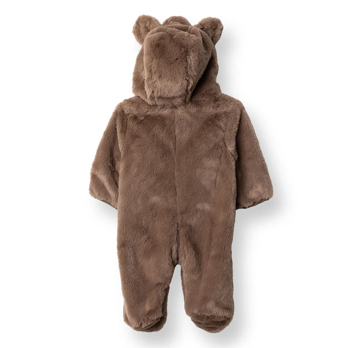 Midimod Hooded Soft Fleece Baby Pramsuit with Feet (3 Months to 12 Months)