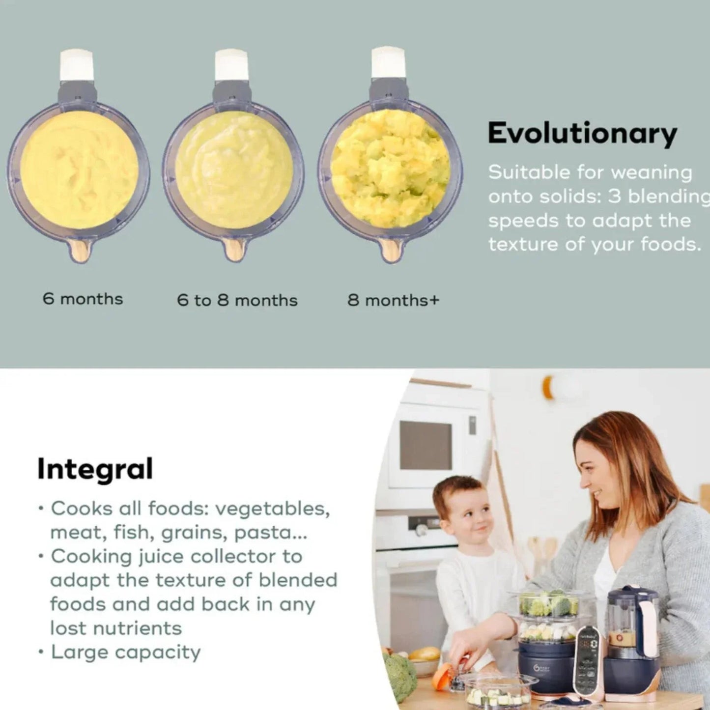 Babymoov Nutribaby Plus XL 5-in-1 Food Prep Machine