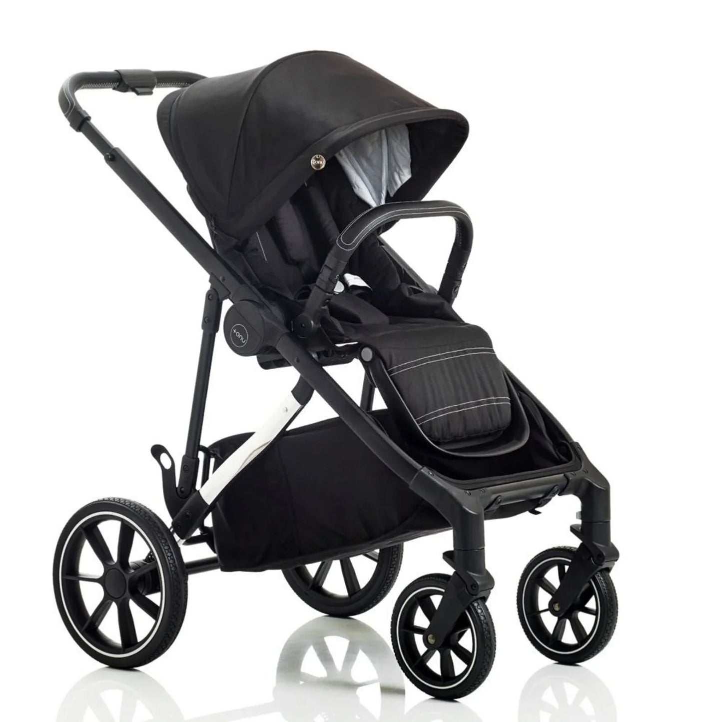 Mee-Go UNO Plus 3-in-1 with ISOFIX Base Travel System - Black/Chrome