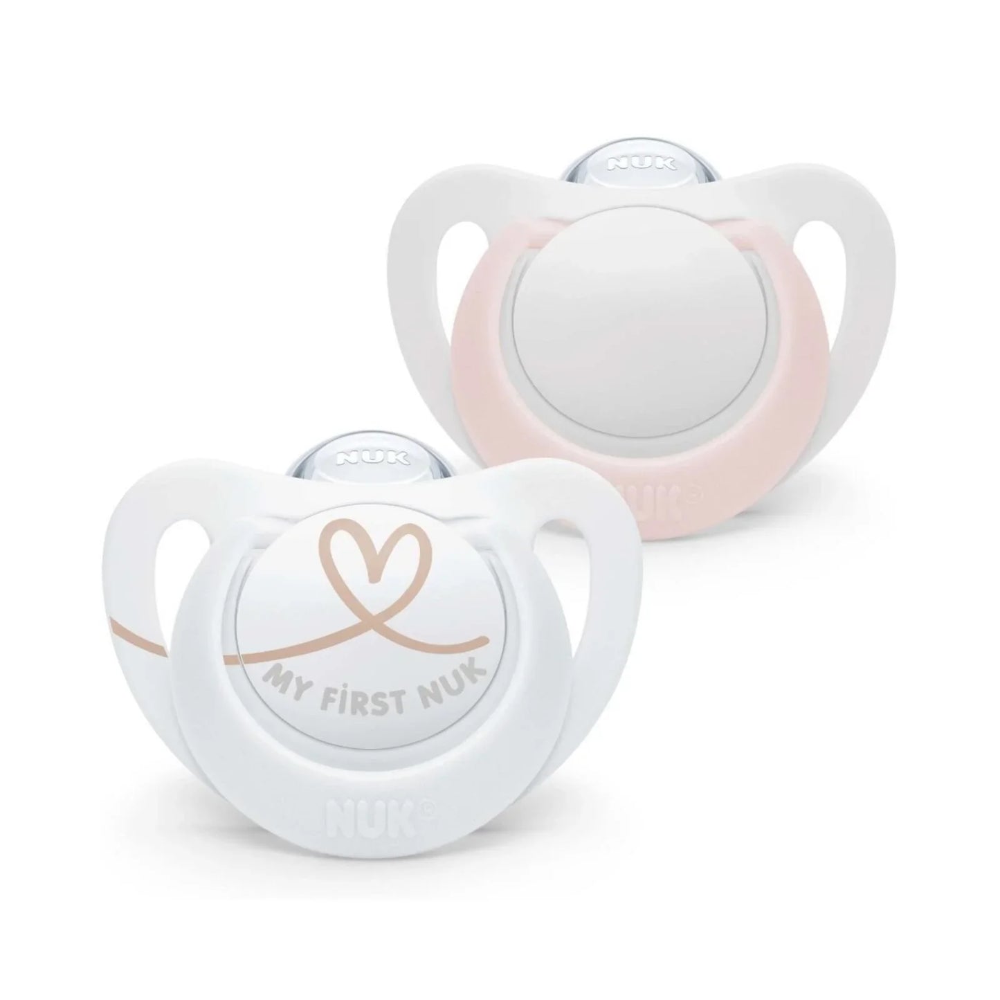NUK Star Soother 0-2 months Pack of 2 - Pink