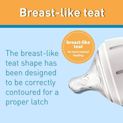 Dr. Brown's Options+ Baby Bottle Teats Level 2 Wide Neck 3+ months Pack of 2