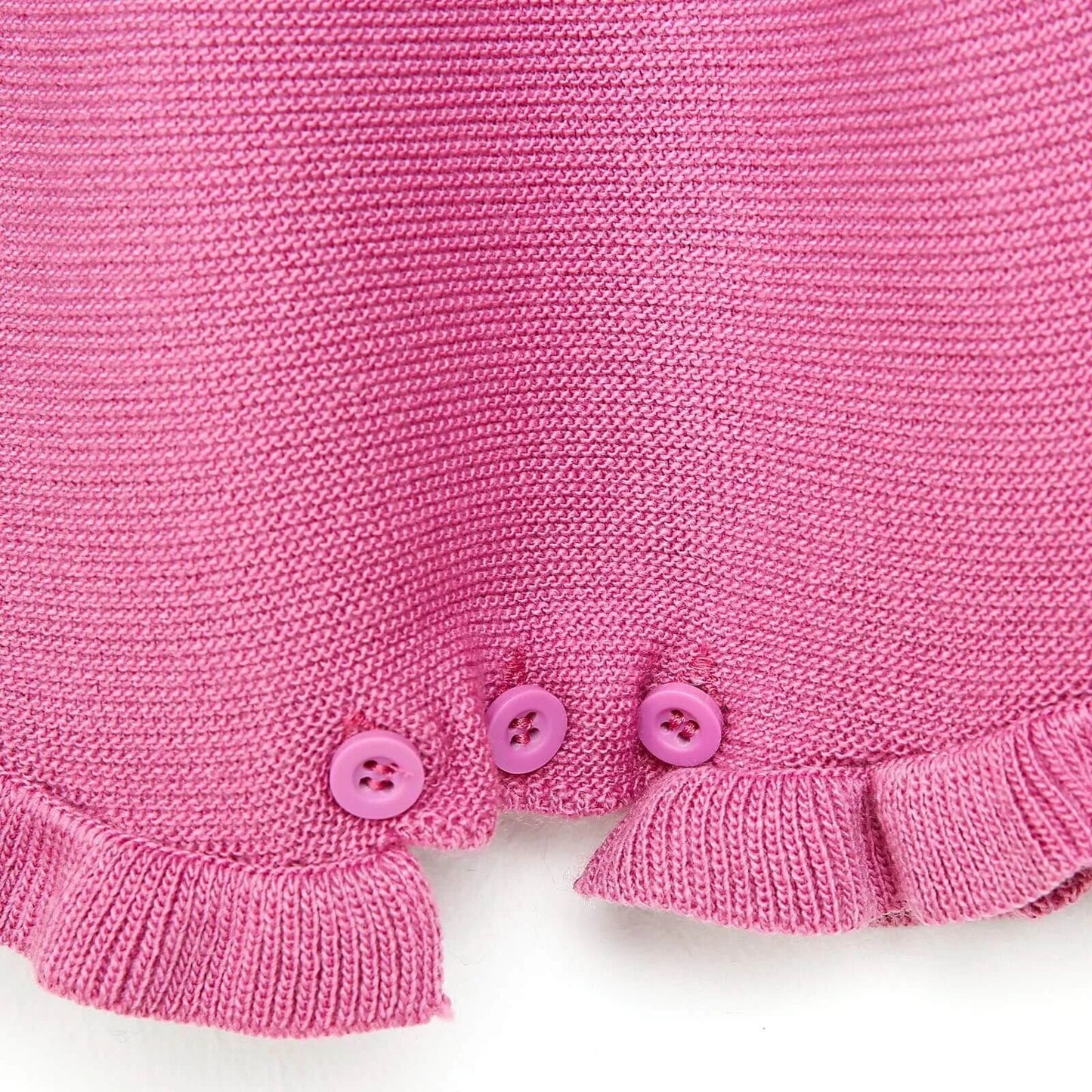 HelloBaby Newborn Frilled Knit Short Overall - Lilac