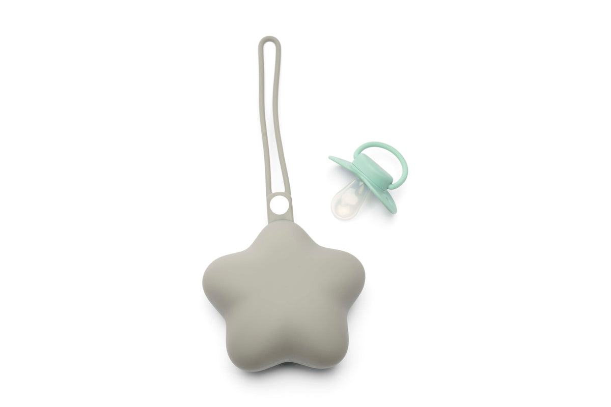 Dooky Silicone Pacifier Case (Grey Star)
