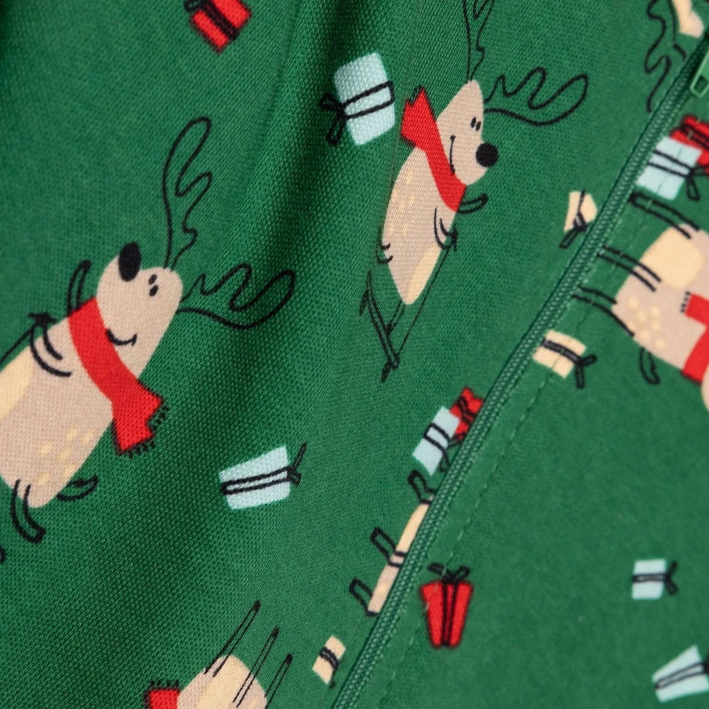 HelloBaby Christmas Baby Boy Sleepsuit - Dark Green