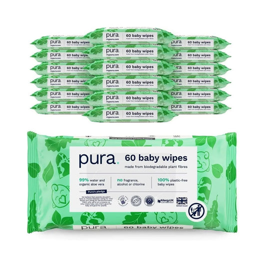 Pura Wipes Non-flushable 18x60 pcs