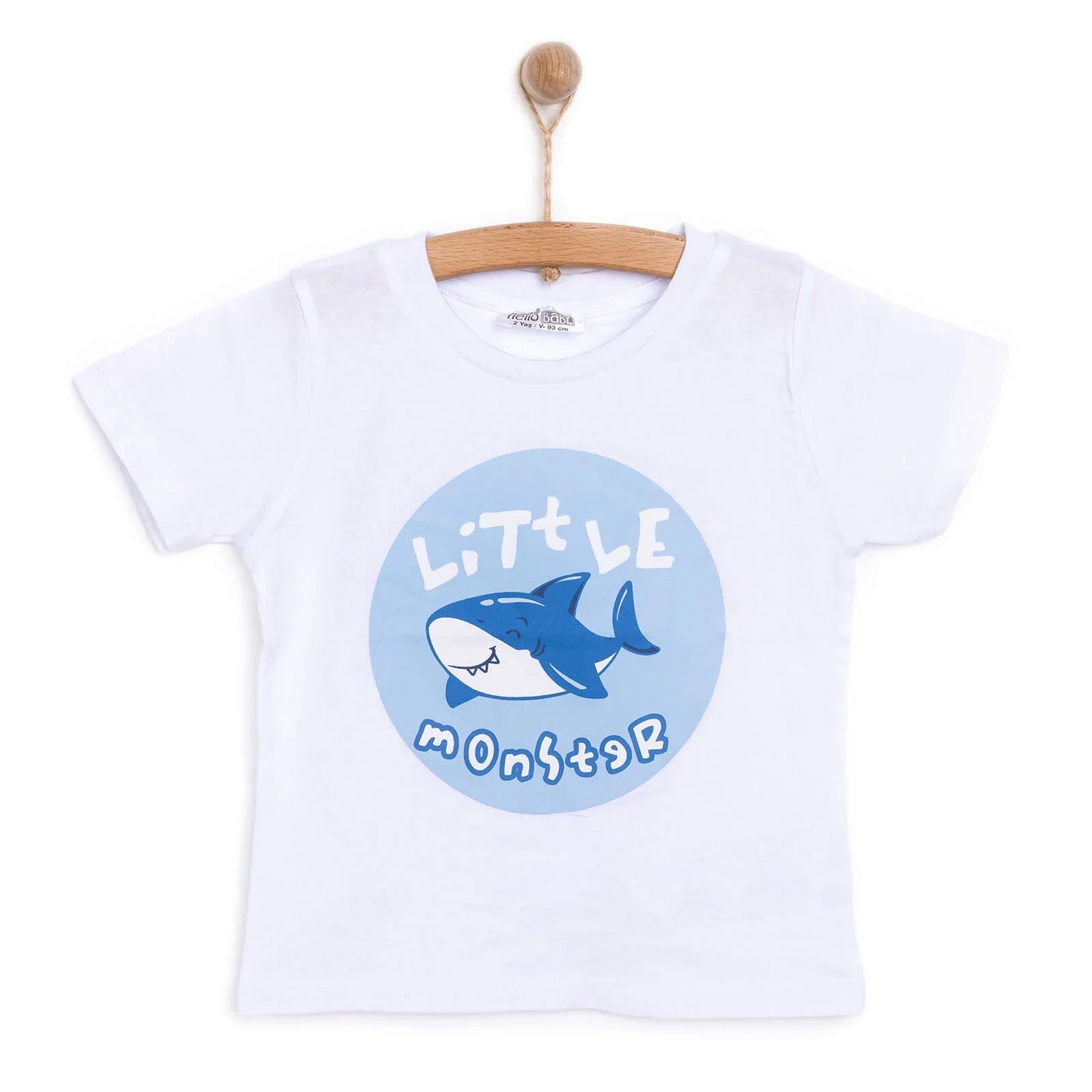 HelloBaby Baby Shark Boy T-shirt - White