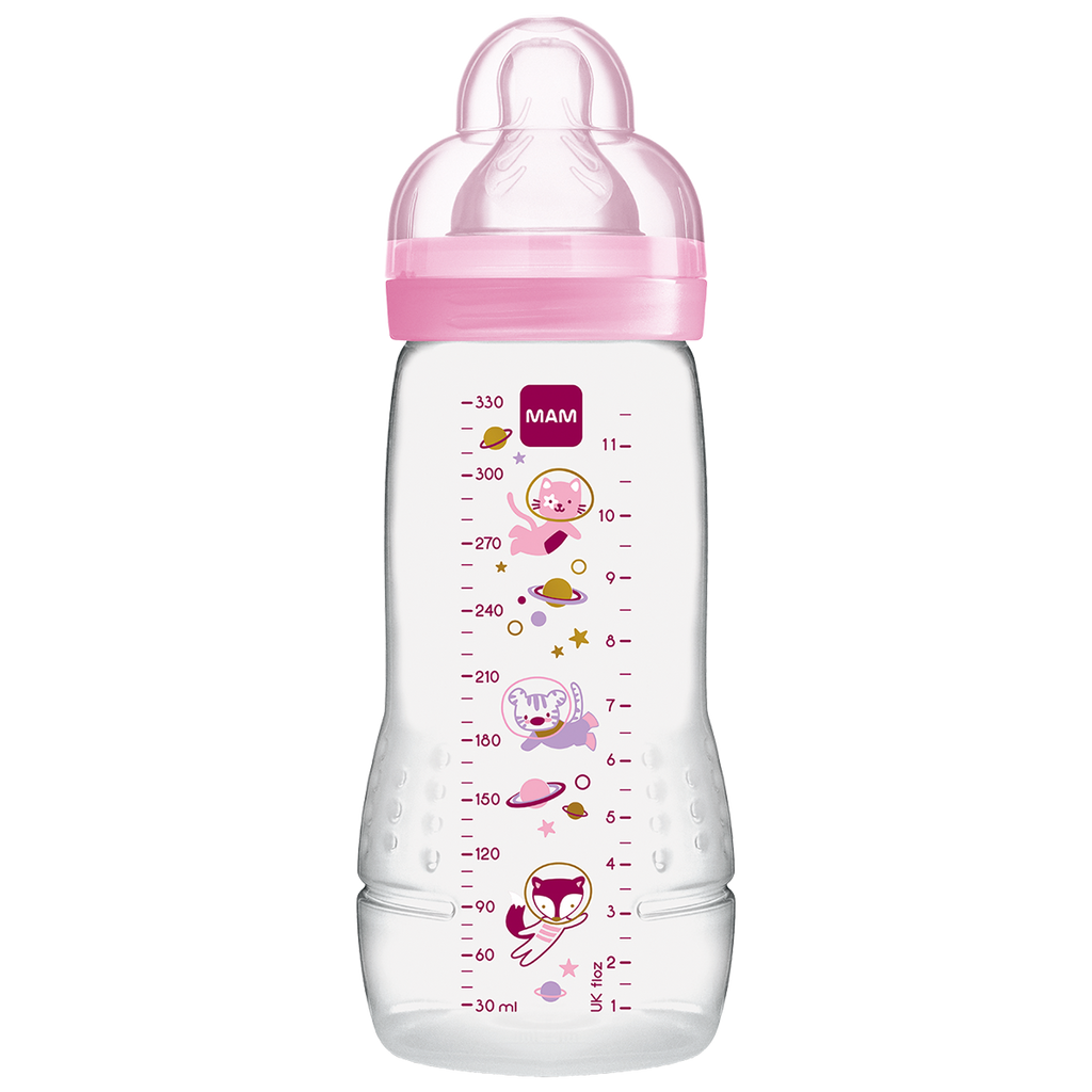 MAM Easy Active Bottle 330mls - Assorted Colour/Design (PACK OF 1 - SINGLE BOTTLE) - DESIGN MAY VARY TO IMAGE SHOWN
