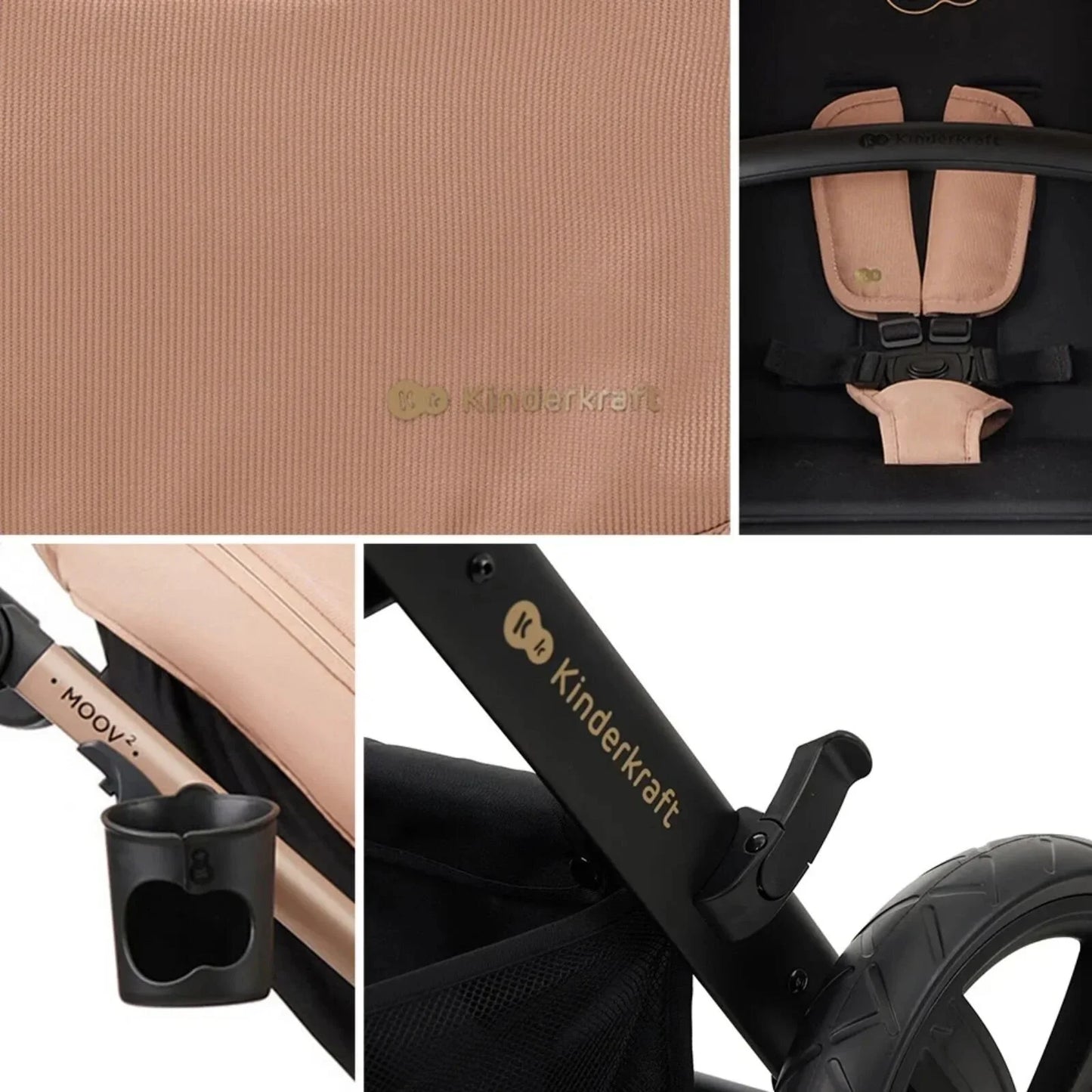 Kinderkraft Moov 2 3-in-1 Travel System - Grey