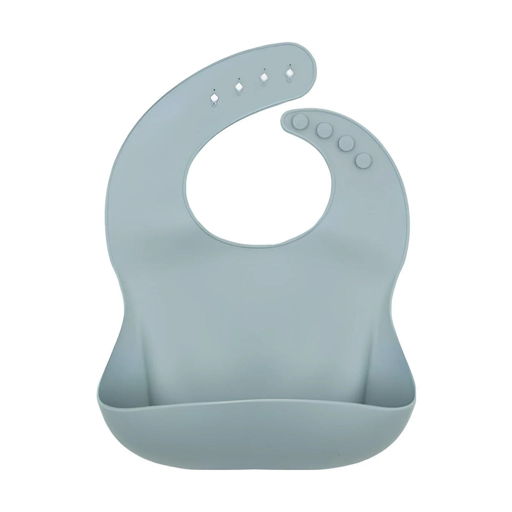 BLW Essentials Silicone Bib - Dusky Blue