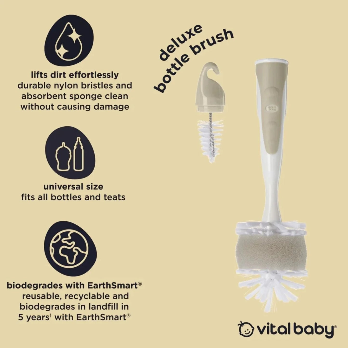 Vital Baby Nurture Deluxe Baby Bottle Brush