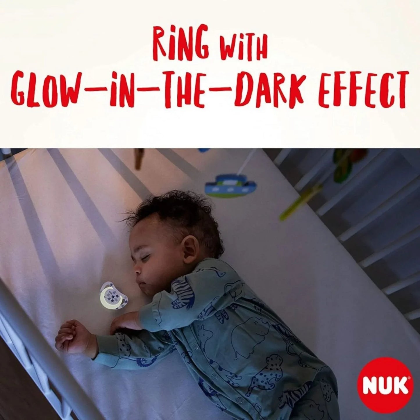 NUK Star Day & Night Soother 0-6 months Pack of 2 - Pink