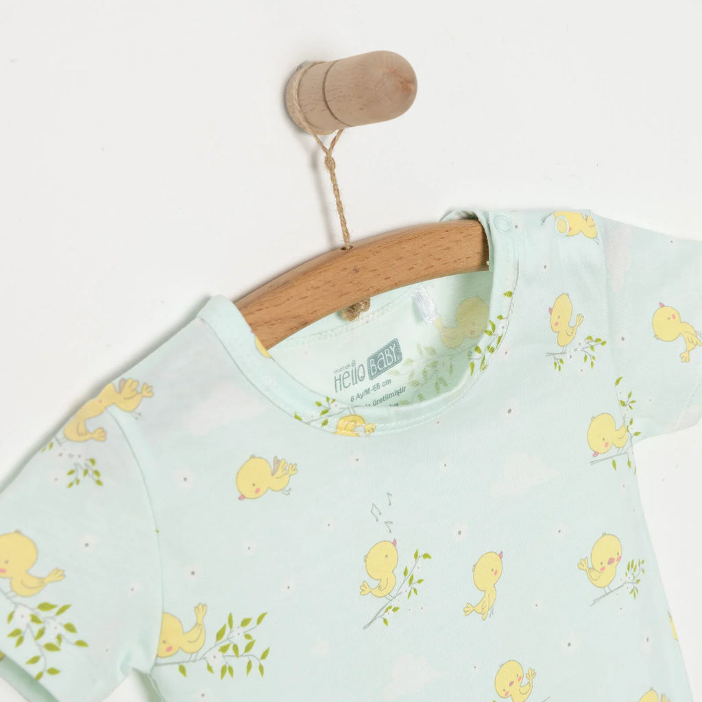 HelloBaby Newborn Unisex Short Overalls - Multicolour