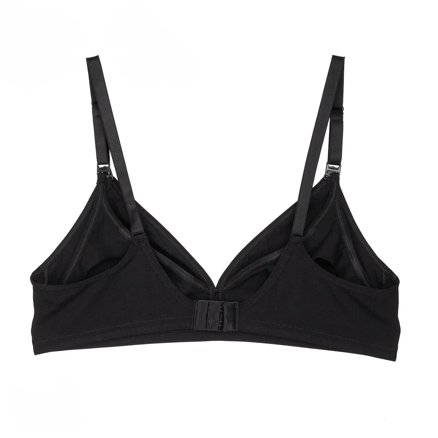 baby mom Non Padded Nursing Bra - Black