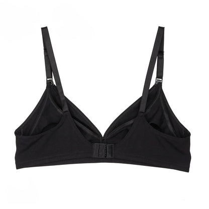 baby mom Non Padded Nursing Bra - Black