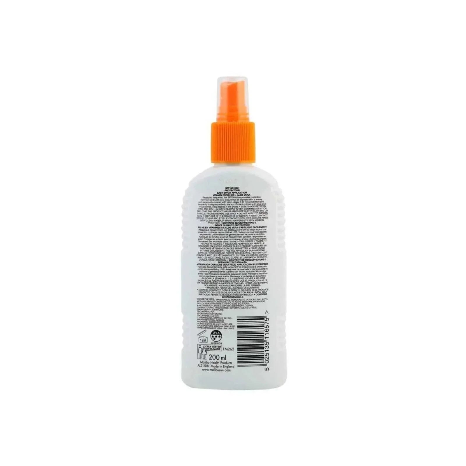 Malibu Sun SPF50 Kids Lotion Spray 200ml