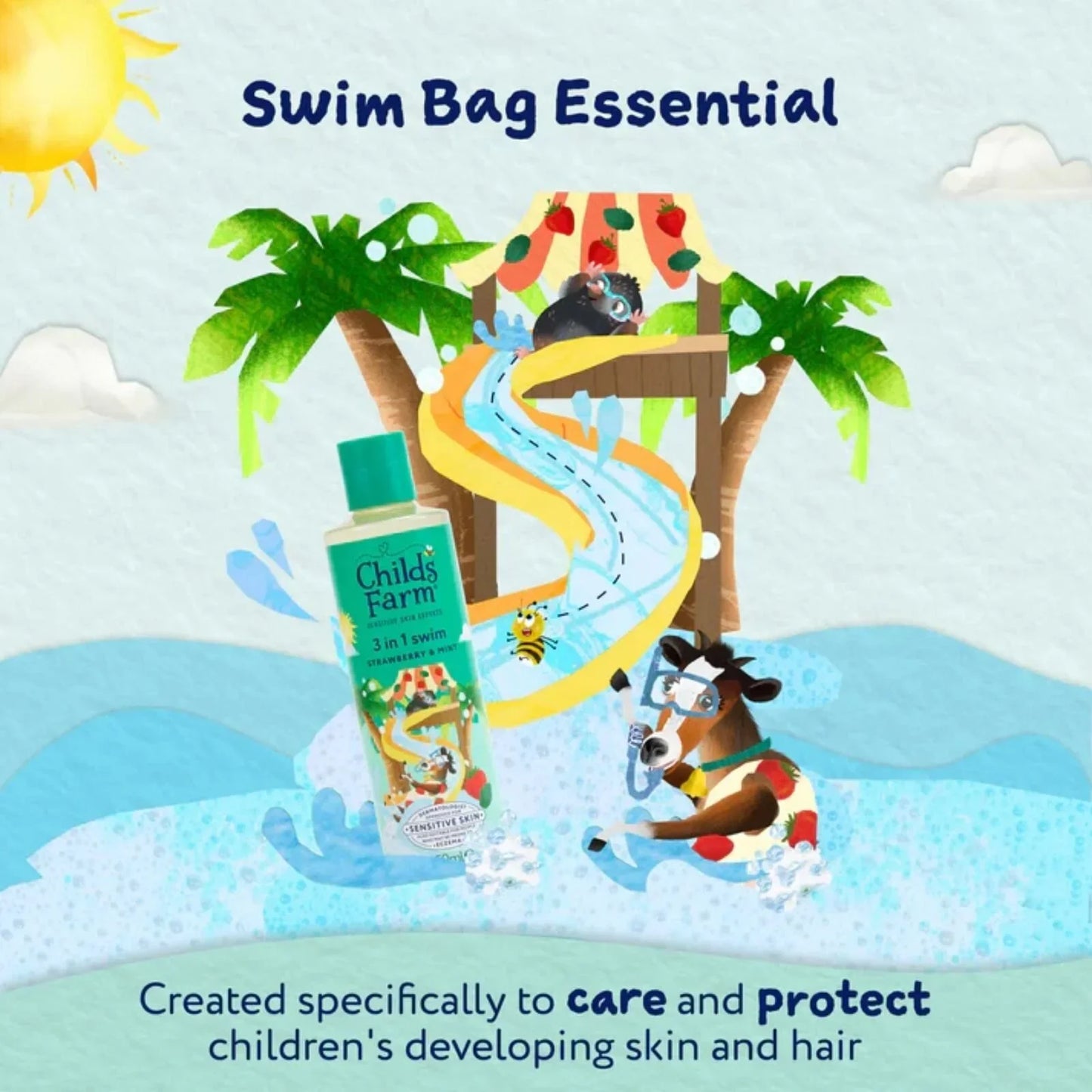 Childs Farm 3-in-1 Swim 250ml - Strawberry & Mint