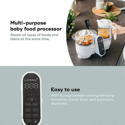 Babymoov Nutribaby (+) 6-in-1 Baby Food Maker - Mineral