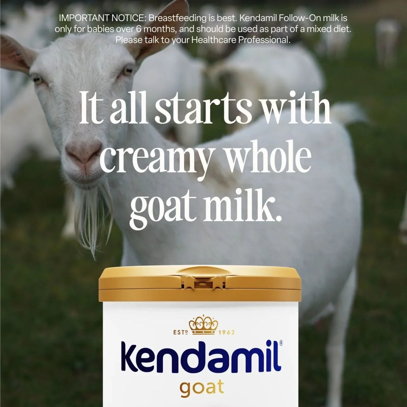 Kendamil Stage 1 Goat First Infant Milk From Birth 800g