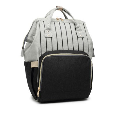 Black Multi Functional Baby Changing  Backpack