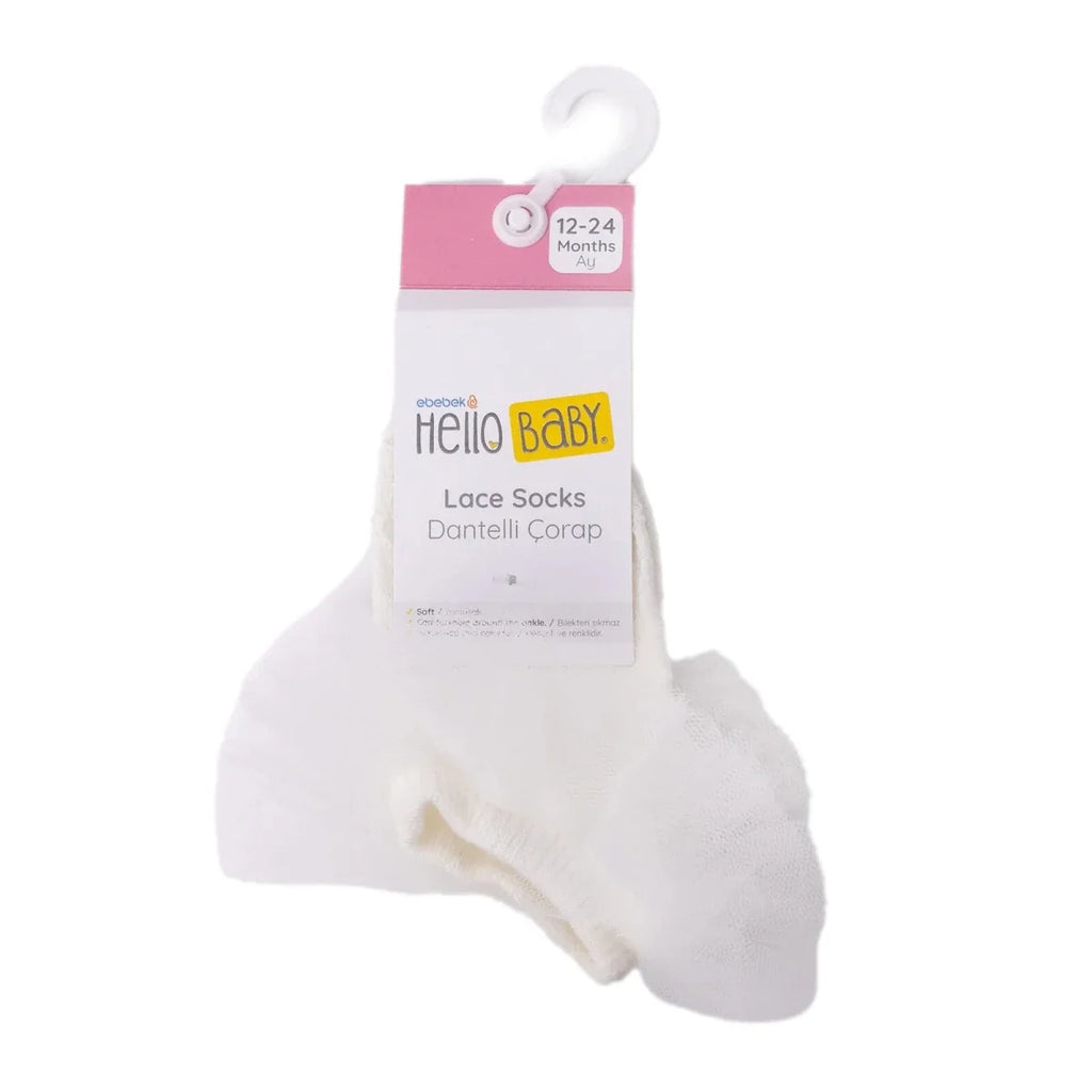 HelloBaby Lace Baby Socks (Newborn to 4-5 Years)