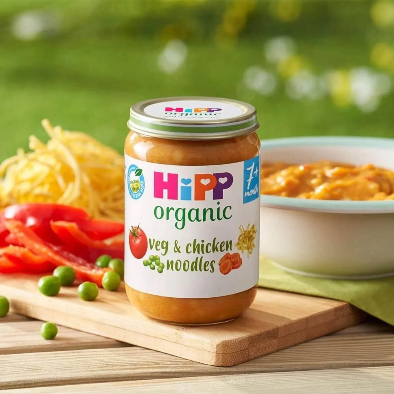 HiPP Organic Vegetables & Chicken Noodles Baby Food Jar 7+ months 190g