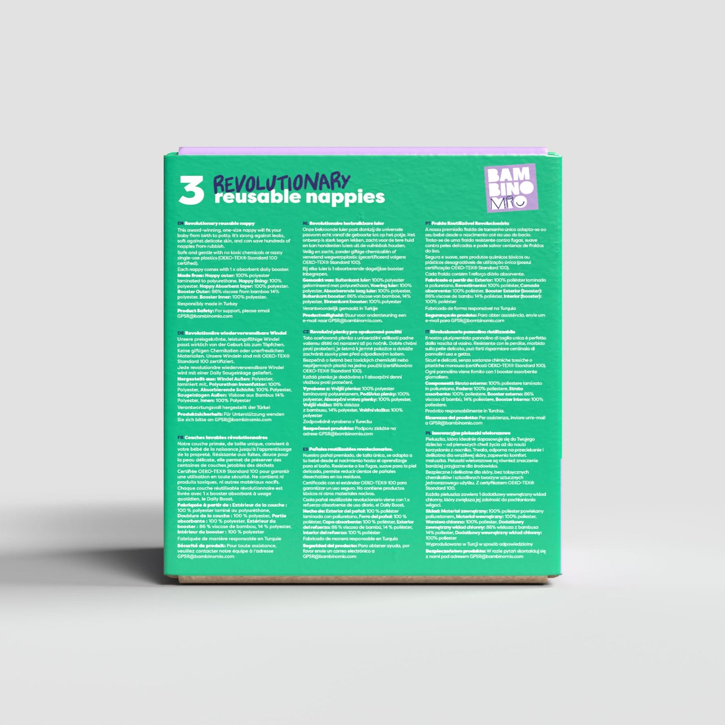 Revolutionary Try-Me-Trio Reusable Nappy Bundle in Garden Party