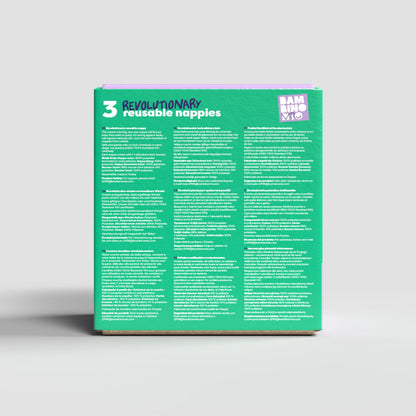 Revolutionary Try-Me-Trio Reusable Nappy Bundle in Garden Party