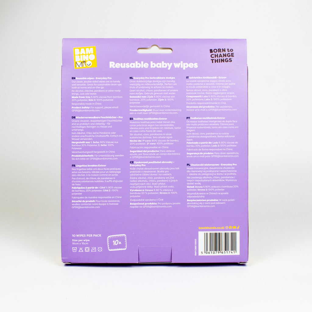 Reusable Baby Wipes - Everyday Pro 10 Pack