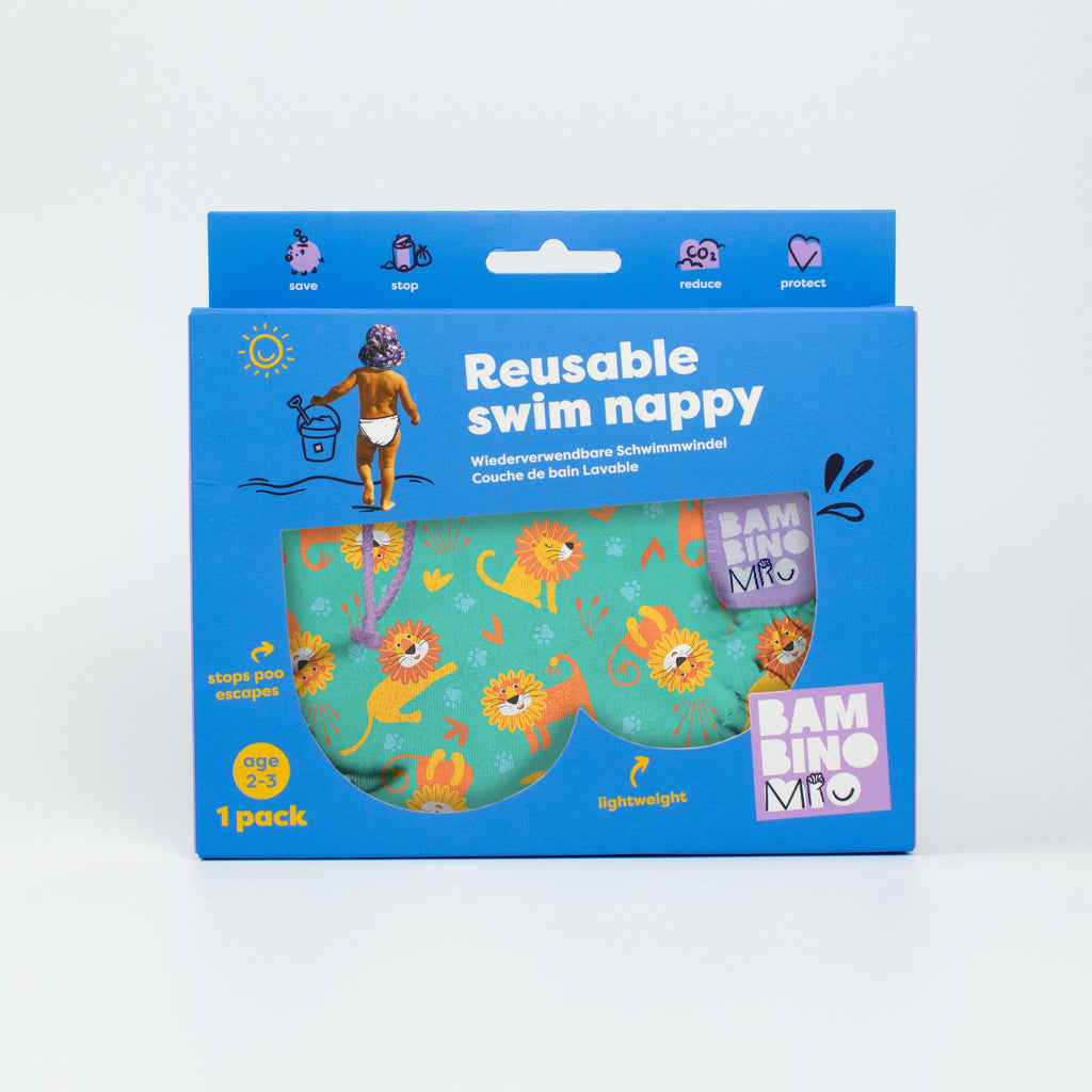 Reusable Swim Nappy in Cool Cats