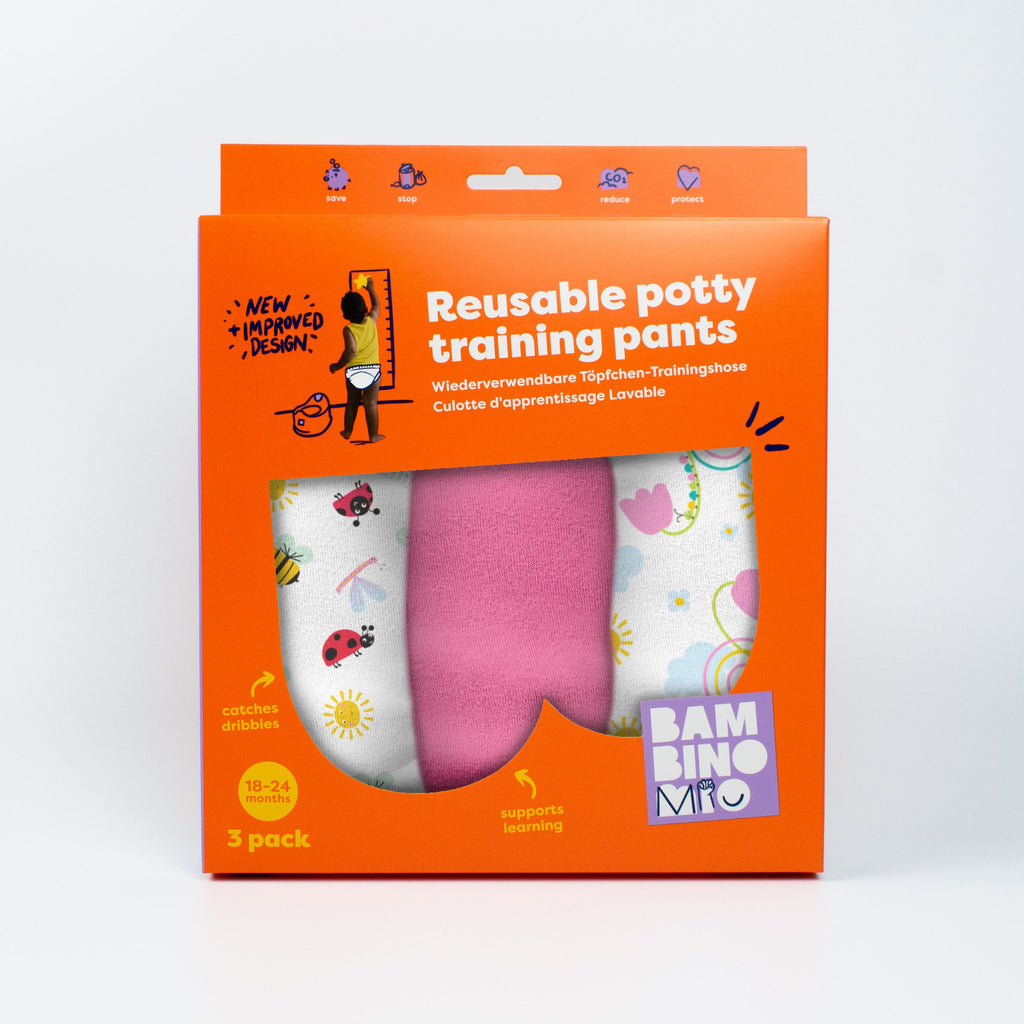 NEW: 3 Pack Reusable Potty Training Pants in Garden Party - Elite Design