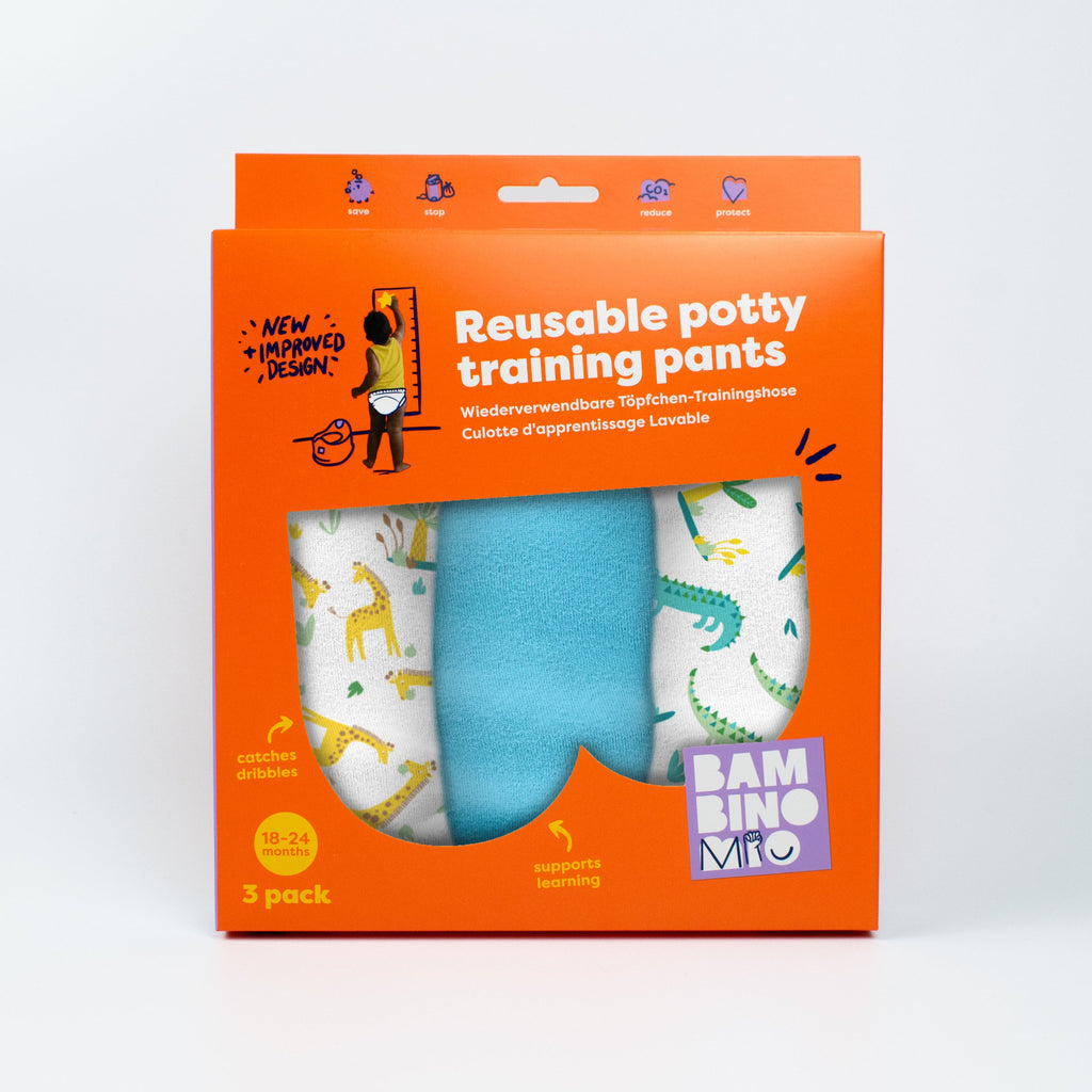NEW: 3 Pack Reusable Potty Training Pants in Wild Life - Elite Design