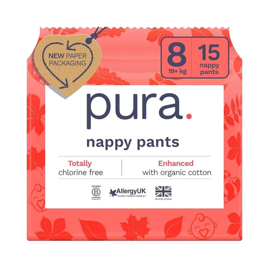 Pura Eco Nappy Pants Size 8 - 15 nappies