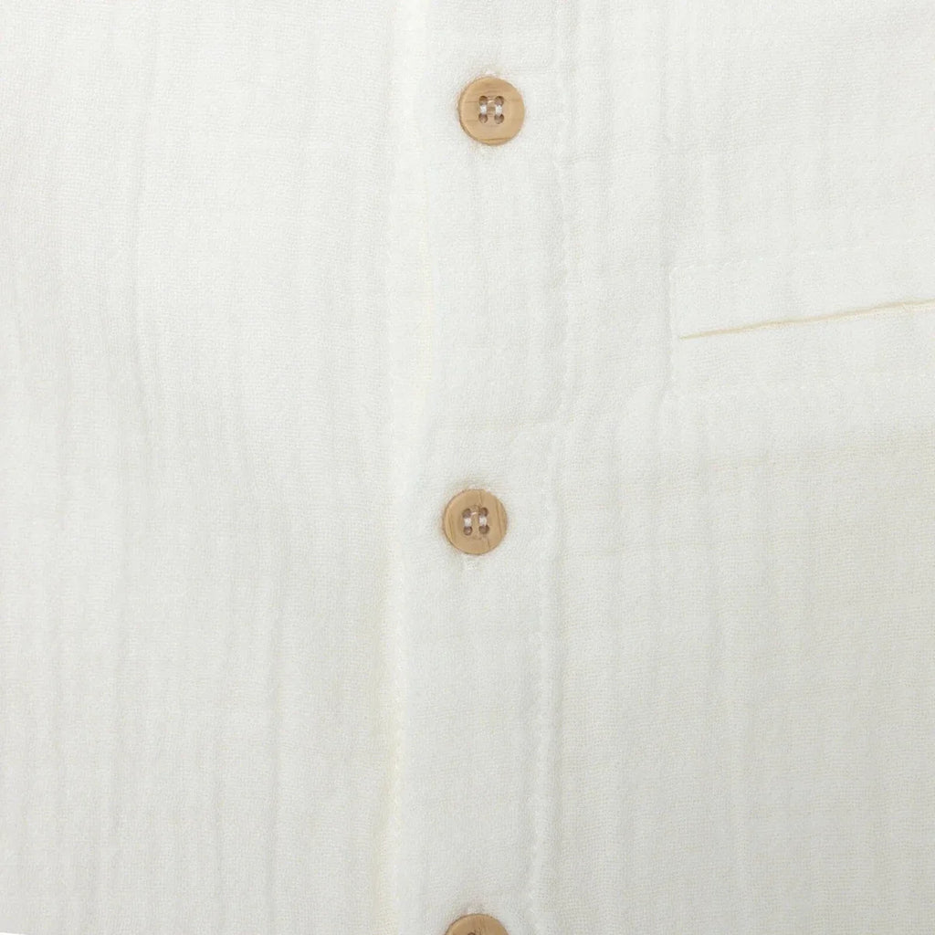 HelloBaby Grandad Collar Muslin Baby Shirt (6-9 Months to 4-5 Years)