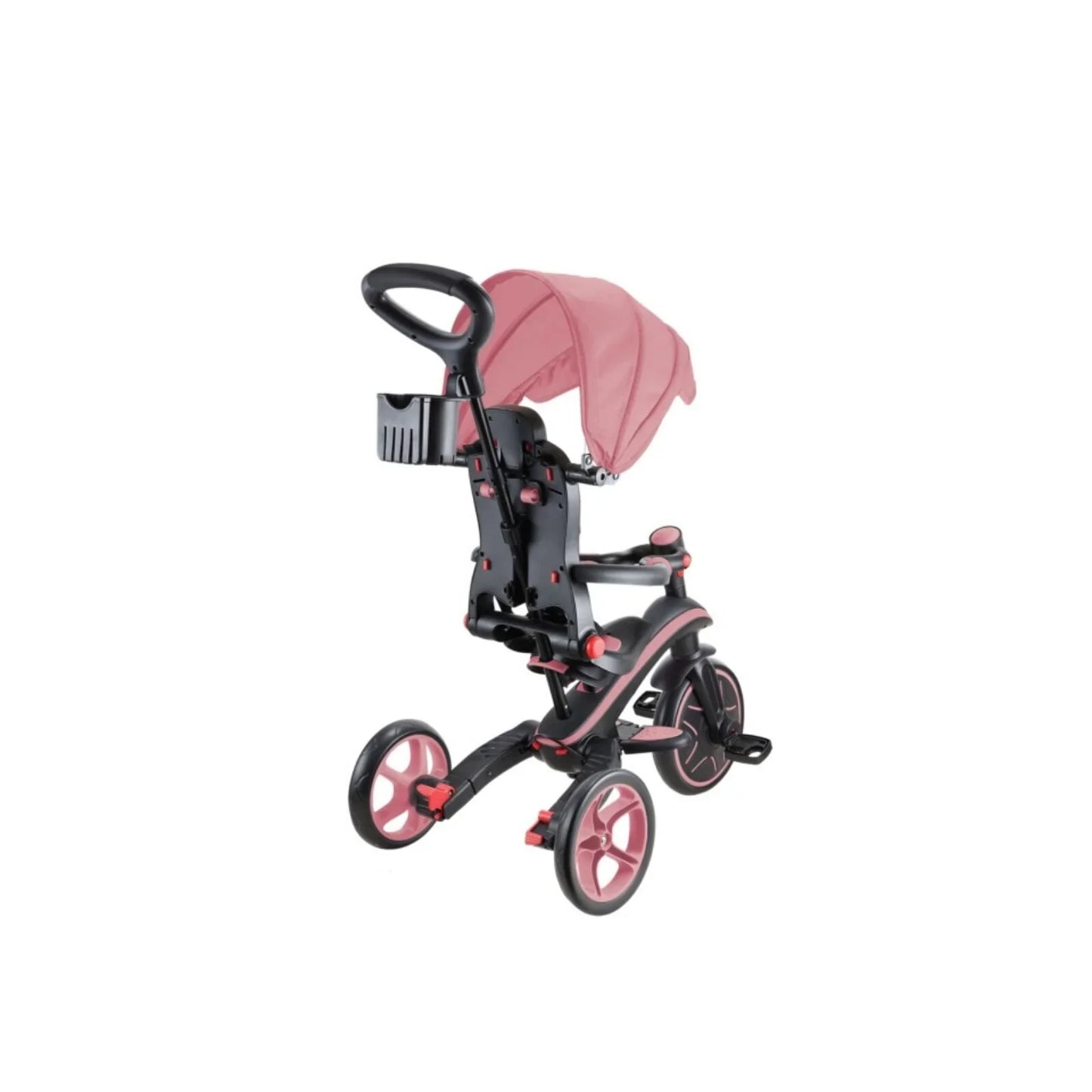 Globber Explorer Trike Foldable 4 in 1 - Deep Pastel Pink