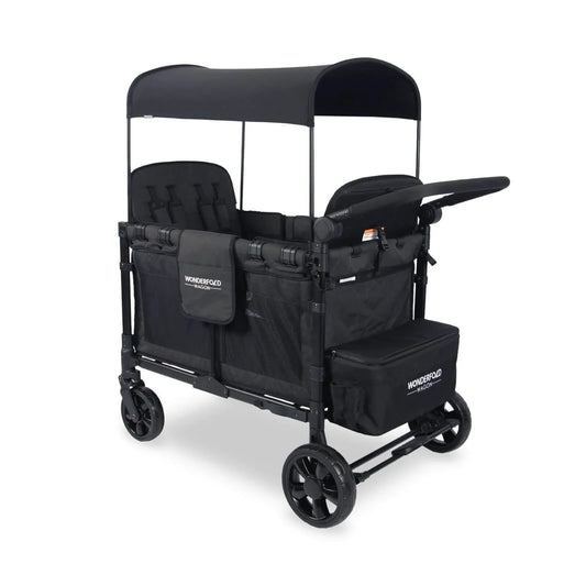 Wonderfold Wagon W4 Elite Quad Stroller Wagon - Volcanic Black